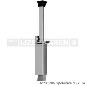 Deni DVZ VL120 SE deurvastzetter voetstift Luxe 32x272 mm schootuitslag 120 mm deur tot 80 kg stang staal verzinkt huis zamac zilver - W30203619 - afbeelding 1