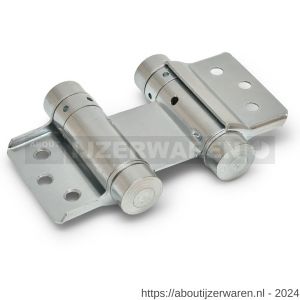 IBFM DVD 050/28 SE Bommer scharnier dubbelwerkend 28/50 mm deurdikte 18-25 mm staal zilvergrijs - W30203674 - afbeelding 1