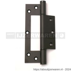 Justor STW 150 BE deurveerscharnier enkel 150 mm hangnaad 2.5 mm aluminium zwart - W30204851 - afbeelding 1