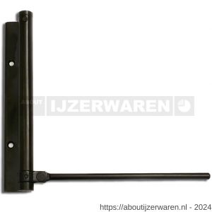 Justor DV P 180 deursluiter met pen zwaarte instelbaar voor buiten 40 kg zwart - W30204734 - afbeelding 1