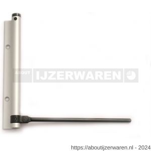 Justor DVP 180 SE deursluiter met pen zwaarte instelbaar voor buiten 40 kg zilver - W30204917 - afbeelding 1