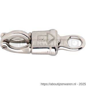 Dulimex DX 150-TN paniekhaak 14 mm-9/16 inch vast oog zamac vernikkeld - W30200501 - afbeelding 1
