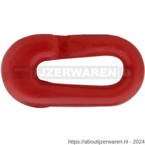 Dulimex DX 1510-06R kunststof noodschakel 6 mm rood - W30203837 - afbeelding 1