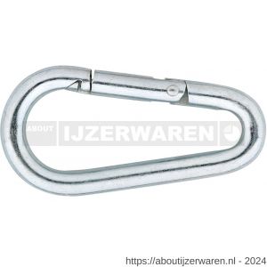 Dulimex DX 246-07E karabijnhaak eivormig B-DIN 5299 70x7 mm verzinkt - W30200471 - afbeelding 1