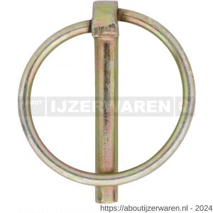 Dulimex DX 330-04E borgpen 4,5 mm verzinkt - W30203723 - afbeelding 1