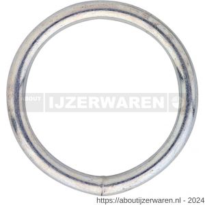 Dulimex DX 360-0950E gelaste ring 50-9 mm verzinkt - W30200666 - afbeelding 1