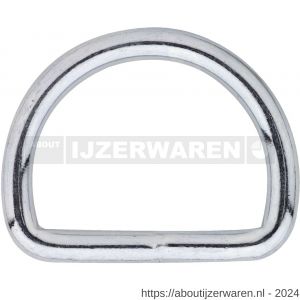 Dulimex DX 362-084E D-ring gelast 8x40x45 mm verzinkt - W30200617 - afbeelding 1