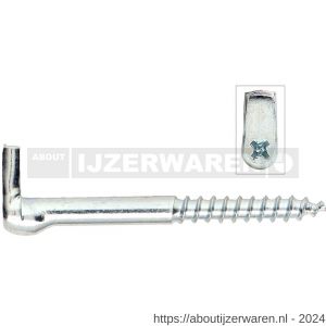 Dulimex DX 395-080E kruis schroefduim houtdraad 5.80x80 mm verzinkt - W30200672 - afbeelding 1