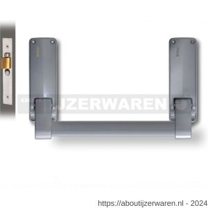 Briton PO 379 EB SE anti-paniekstang Briton 379 SE enkele deur 1-puntssluiting met insteek anti-paniekslot doornmaat 57 mm PC-maat 48 mm zilvergrijs - W30203747 - afbeelding 1