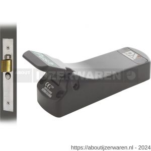 Dulimex DX PO 306 EB SE anti-paniekpushpad 306 SE enkele deur 1-puntssluiting met insteek anti-paniekslot doornmaat 56,9 mm PC-maat 47,5 mm zilvergrijs - W30202461 - afbeelding 1