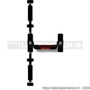 Dulimex DX PO 512 EB RZ anti-paniekstang DX 512 enkele deur 2-puntssluiting boven- en ondersluitend rood-zwart - W30202132 - afbeelding 1