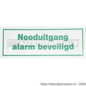 GfS SP 392 pictogram Nooduitgang alarm beveiligd 209x98 mm - W30202458 - afbeelding 1