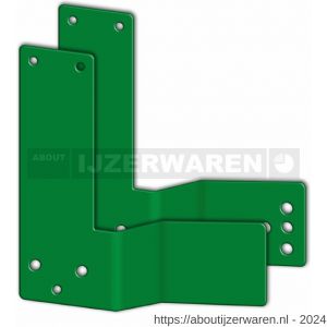 GfS M 371 EH-Exit control montage hulpstuk voor paniekstangen verzet 30 mm DIN rechtse deuren groen - W30202447 - afbeelding 1