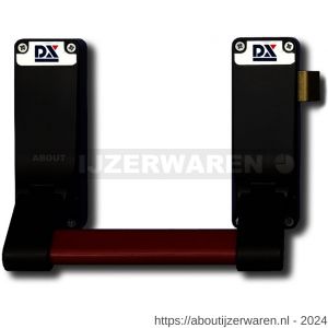 Dulimex DX PO 296 EB RZ anti-paniekstang DX 296 RZ enkele deur 1-puntssluiting opliggende dagschoot rood-zwart - W30202136 - afbeelding 1