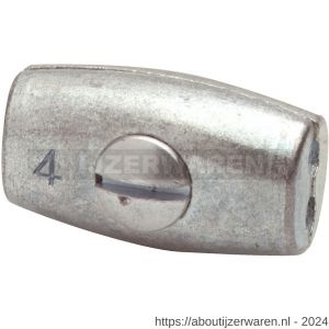 Dulimex DX 416-02E eivormklem 2 mm verzinkt - W30200413 - afbeelding 1