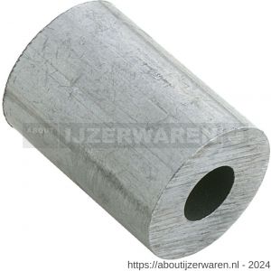 Dulimex DX 440-40AL eindstop 4.0 mm aluminium - W30200908 - afbeelding 1