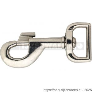 Dulimex DX 52-25N musketonhaak 25 mm-1 inch vierkante wervel zamac vernikkeld - W30200593 - afbeelding 1