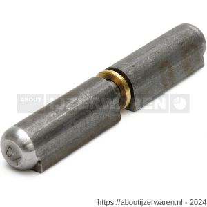 Dulimex DX HPL-WR 0 060 aanlaspaumelle stalen pen en messing ring 60x10 mm blank staal - W30203910 - afbeelding 1