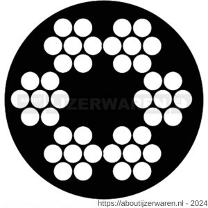 Dulimex DX 671-34PR100 staalkabel 6x7+1 TWK 3-4 mm rol 100 m verzinkt PVC ommanteld transparant - W30202944 - afbeelding 1