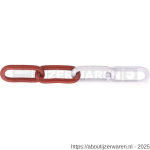 Dulimex DX 763-06RW signaalketting bundel 30 m type 763 6 mm schakels gelast staal verzinkt rood-wit gecoat - W30202976 - afbeelding 1