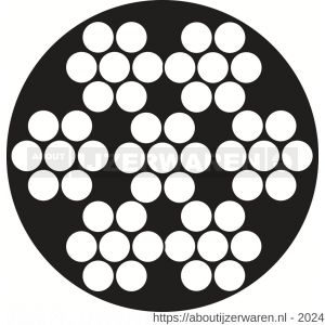 Dulimex DX 7X7-35IPR100 staalkabel 7x7 3-5 mm rol 100 m RVS AISI 316 PVC ommanteld transparant - W30202961 - afbeelding 1