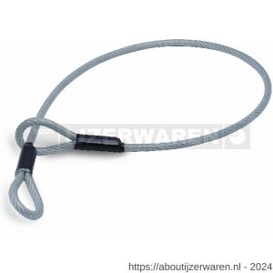 Dulimex DX 8400-03500 slotkabel 3,5 m 6-8 mm PVC ommanteld transparant voor discusslot 70 mm persklem afgeschermd - W30201601 - afbeelding 1