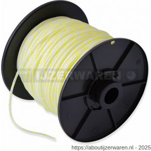 Dulimex DX PAS.030.W/G-C starterkoord gevlochten PA 3 mm wit-geel rol 100 m - W30203245 - afbeelding 1