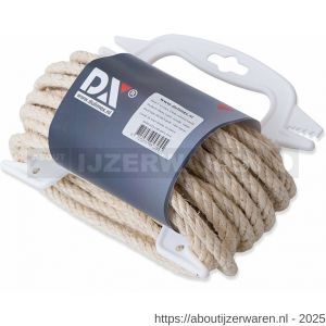 Dulimex DX SIS060BRN-H10 sisal 3-strengs 6 mm naturel handhouder 10 m - W30203233 - afbeelding 1
