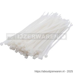 Dulimex DX 88100-25 kabelbundelband nylon 6.6 naturel 2,5x100 mm UV bestendig - W30200080 - afbeelding 1