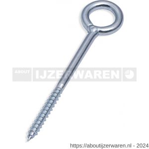 Dulimex DX 388-12022E zware schroefoog gelast houtdraad 7.80x120x22 mm verzinkt - W30200746 - afbeelding 1