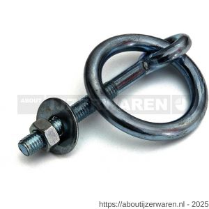 Dulimex DX 595-675I aanlegring met moer M6x75 mm RVS AISI 316 - W30200849 - afbeelding 1
