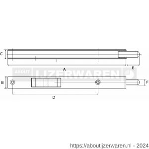 Dulimex DX KSB-25020NI bascule kantschuif type 816 250x20x15 mm staal vernikkeld - W30202479 - afbeelding 2