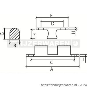 Dulimex KSS 509B kogelsnapslot 50x9 mm massief messing met RVS kogel en veer - W30202261 - afbeelding 2