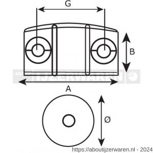 Dulimex DX MC 94A2B magneetsnapper hoekmodel opschroevend 4 kg slagvaste kunststof wit - W30202280 - afbeelding 2