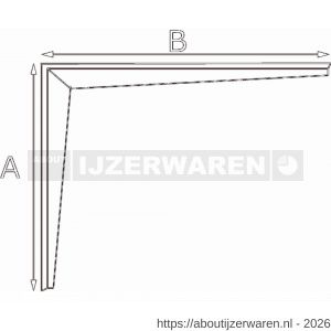 Dulimex DX PN 6001B plankdrager extra zware uitvoering 200x250 mm staal vuurverzinkt - W30200876 - afbeelding 2