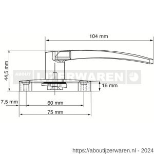 Dulimex DX RBM L 1200 BE raamboompje standaard linkshandig met nok zamac epoxy coating zwart - W30204363 - afbeelding 2