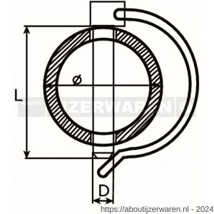 Dulimex DX 331-1040E buisborgpen 10x40 mm verzinkt - W30200177 - afbeelding 2