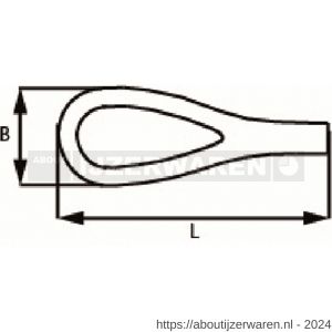 Dulimex DX PAT05 21X06ME patentketting rol 25 m 0,5 mm 21x6 mm messing - W30201384 - afbeelding 2