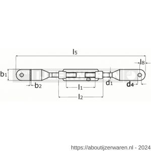 Dulimex DX 1480-20PE spanschroef met bladeinden DIN 1480 20 mm verzinkt - W30201073 - afbeelding 2