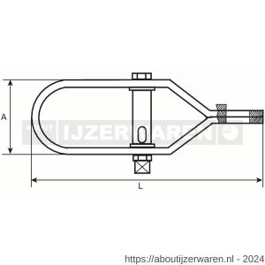 Dulimex DX 407-04V draadspanner nummer 4 125 mm thermisch verzinkt - W30202869 - afbeelding 2