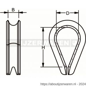 Dulimex DX 700-04E kous DIN 65457 (A-DIN 6899) 4-5 mm verzinkt - W30203824 - afbeelding 2