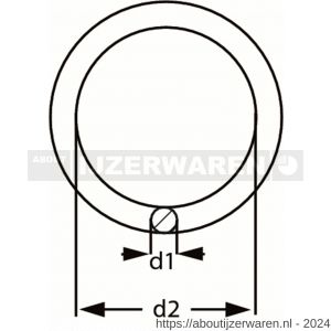 Dulimex DX 360-10120E gelaste ring 120-10 mm verzinkt - W30200658 - afbeelding 2