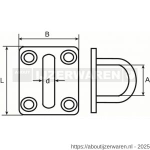 Dulimex DX OVP.4208-ZB dekoog 8 mm RVS 316 1 stuk op kaart - W30203314 - afbeelding 2
