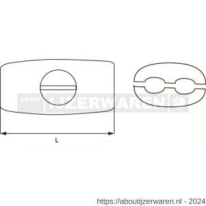 Dulimex DX 416-05E eivormklem 5 mm verzinkt - W30200416 - afbeelding 2