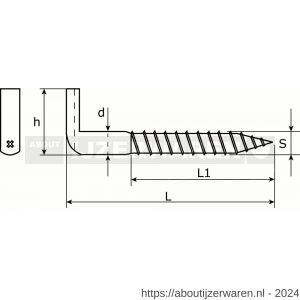 Dulimex DX 395-050E kruis schroefduim houtdraad 5.25x50 mm verzinkt - W30200670 - afbeelding 2