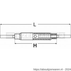 Dulimex DX 1478-20AE spanschroef met aanlaseinden DIN 1478 20 mm blank - W30201060 - afbeelding 2