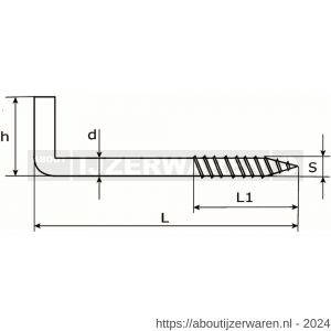 Dulimex DX 393-030E schroefduim houtdraad 2.65x30x14 mm verzinkt - W30200684 - afbeelding 2