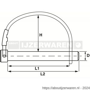 Dulimex DX 332-08E borgpen rond 8 mm verzinkt - W30200164 - afbeelding 2