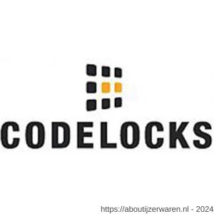 Codelocks KNSV-7025 PVD elektronisch codeslot Heavy duty krukbediening met insteek slot dubbele cilinder vrije toegang 80 gebruikerscodes 10 eenmalige gebruikerscodes 200.000 operaties links en rechts PVD weerbestendig sleutel - W30204897 - afbeelding 2