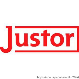 Justor DRVH 1 BE korte haak Justor voor terugliggende deuren 7,5-24,5 mm zwart - W30204211 - afbeelding 1